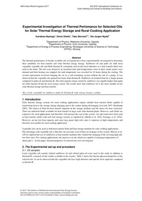 Sampul Dokumen PDF - Kajian Eksperimen Prestasi Terma bagi Minyak Terpilih untuk Penyimpanan Tenaga Solar dan Memasak